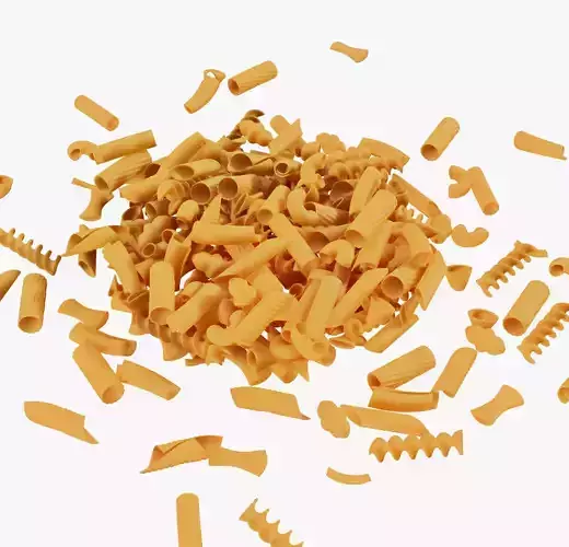 Pasta Shapes Assortment M1 3D model 5