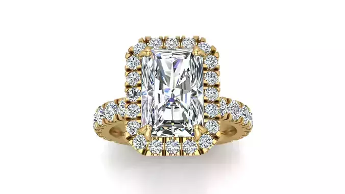 Rdiant Solitare with Halo