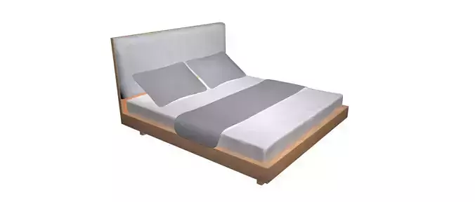 Modern Wood Bed
