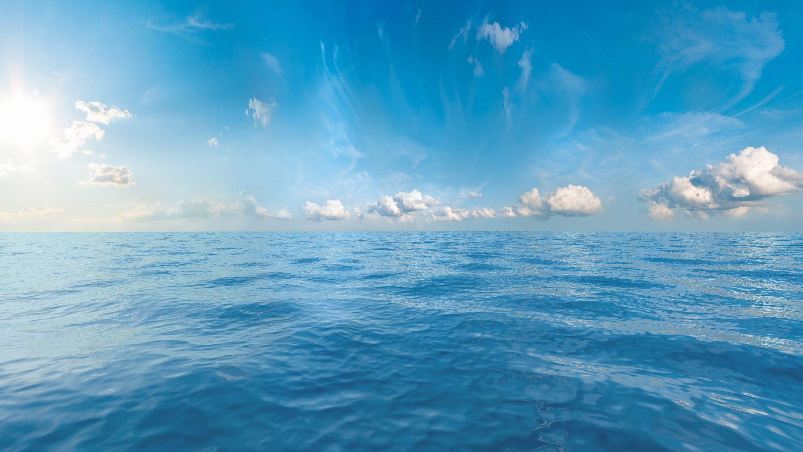 Seascape background with seamless sky panorama 3D model_1