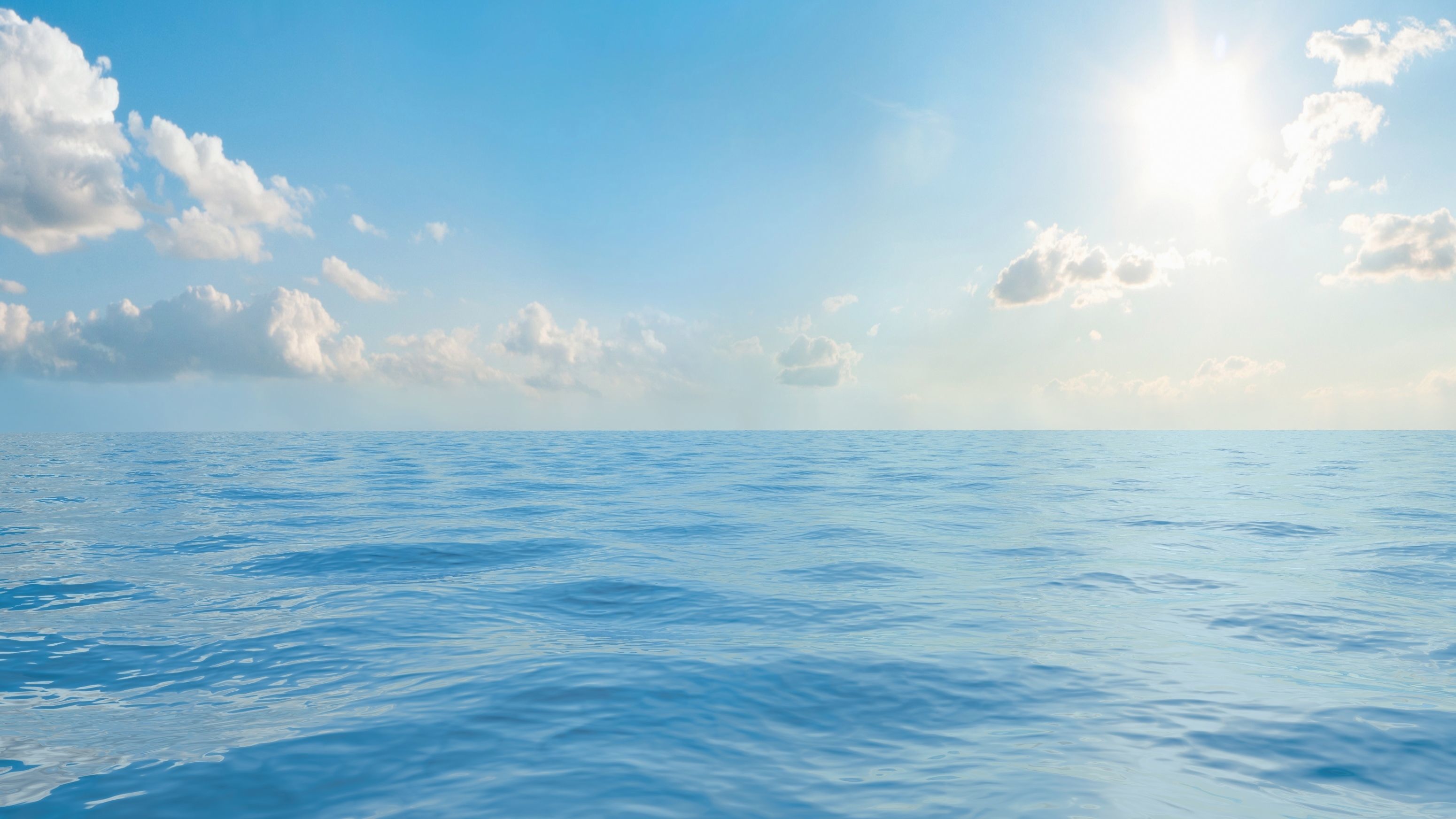 Seascape background with seamless sky panorama 3D model_3