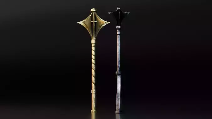 Fantasy Medieval Mace Weapon Set