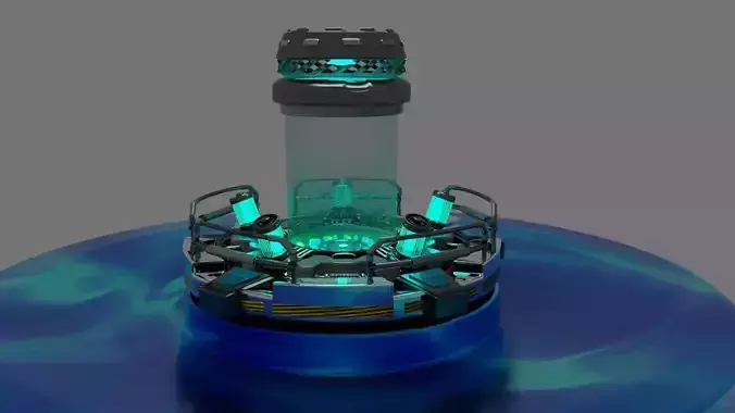 3D Sci fi Reactor   Alien Power Chamber   Power Generator