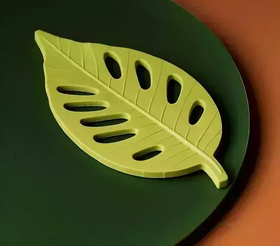 3d Leaf Coaster