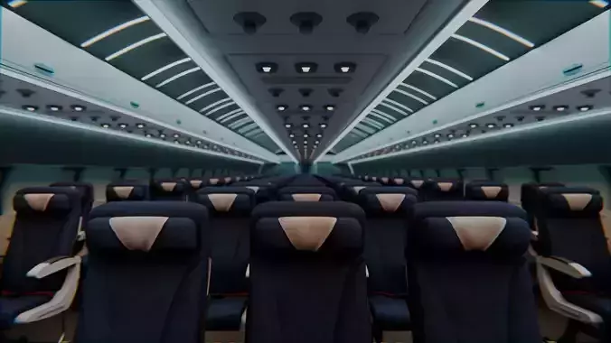Airplane Interior Boeing With Seats