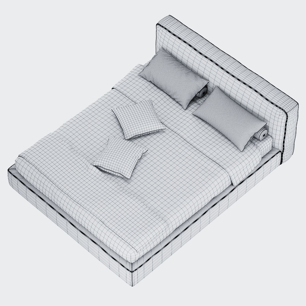 Jesse Mark Bed 3D model_8