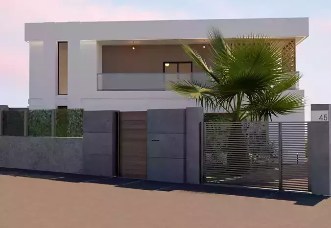 Modern Mauresque Luxury Villa High Quality 3D Model 3D model 2