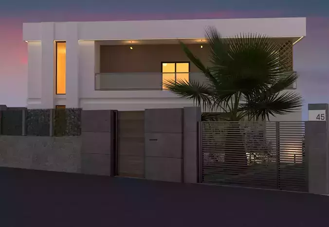 Modern Mauresque Luxury Villa High Quality 3D Model 3D model 4