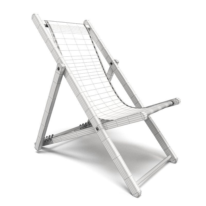 Kare Design Collection Deckchair 3D model_7