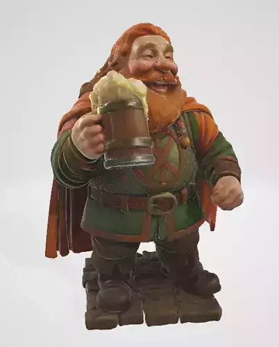 Cheerful Dwarf Cheers 