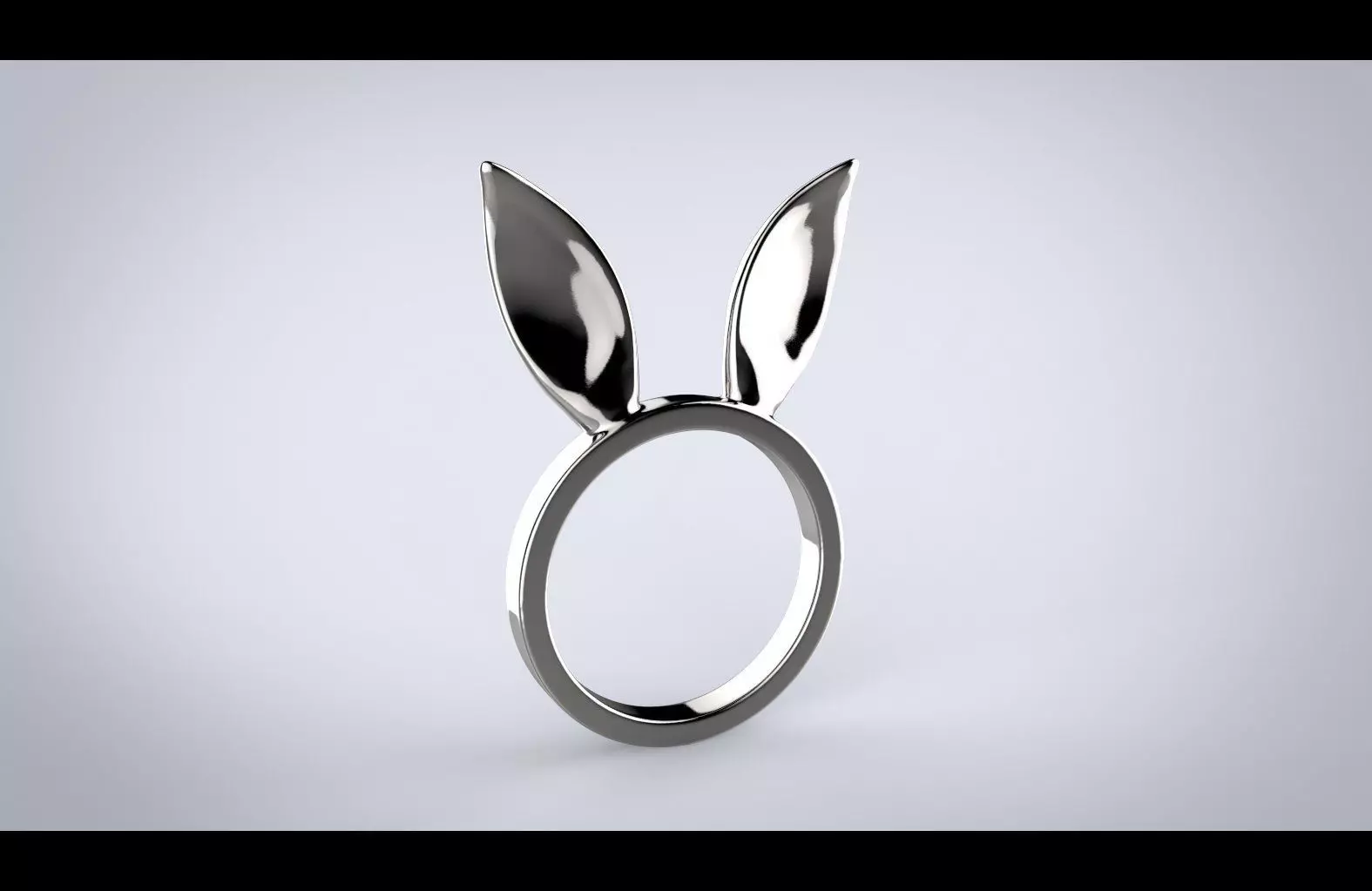 Bunny Ears Ring 3D print model