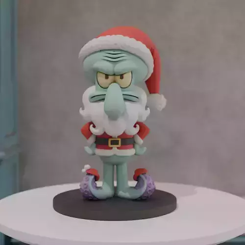 Squidward Tentacles Santa Claus Christmas