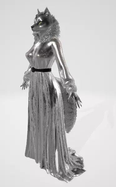 Feline Elegance 3D model