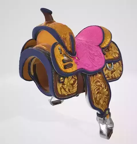 Floral Western Saddle 