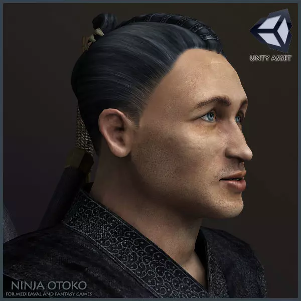 Ninja Otoko Low-poly 3D model_0