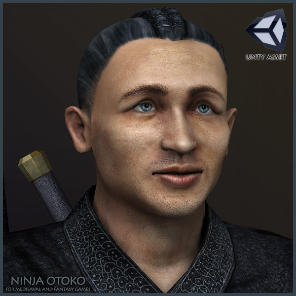 Ninja Otoko Low-poly 3D model_3