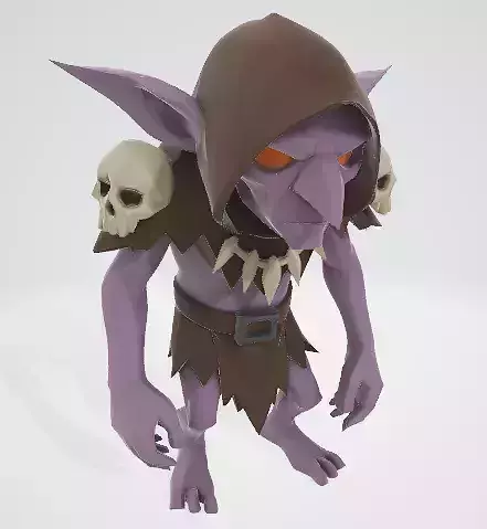 Purple Goblin 3D Model