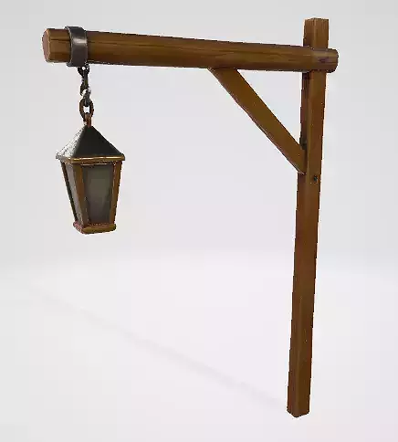 Lantern on Wooden 