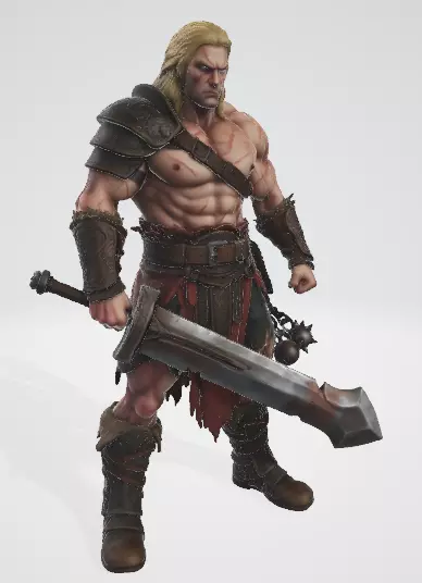 Strong warrior 3D model