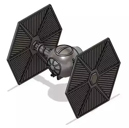 TIE Starfighter Modular Wing Set 3d Print Model
