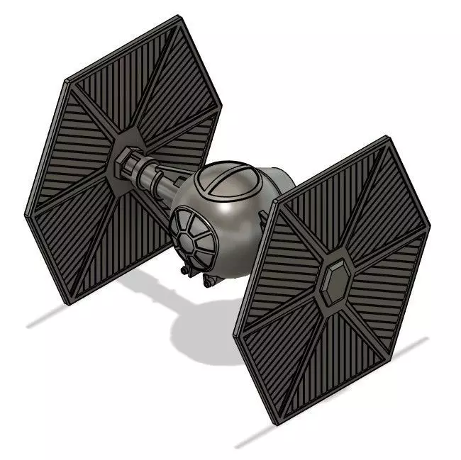 TIE Starfighter Modular Wing Set 3d Print Model 3D print model