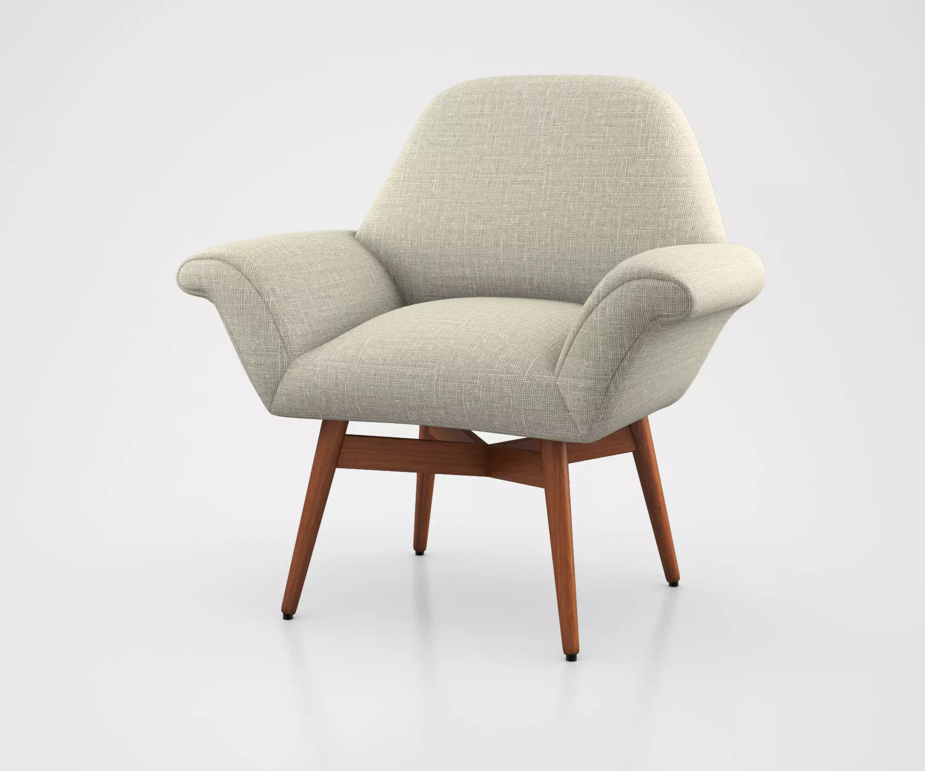 Orly Upholstered Chair by West Elm 3D model_0
