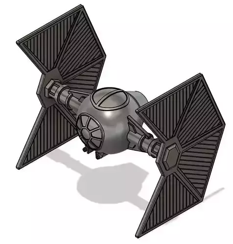 Mining Guild TIE Starfighter Modular Wing Set 3d Print Model 