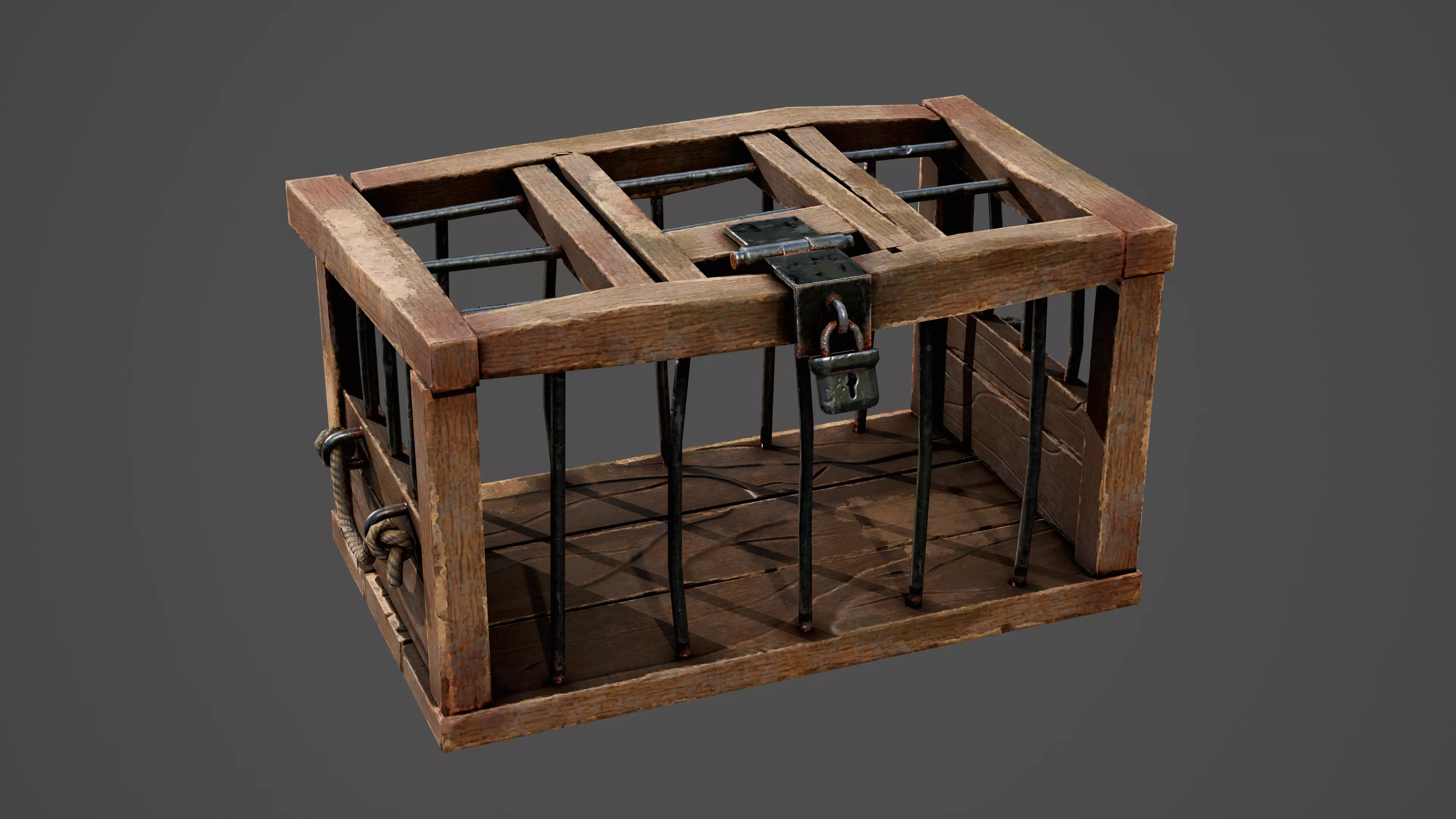 Stylized Cage Game Ready Model Low-poly 3D model
