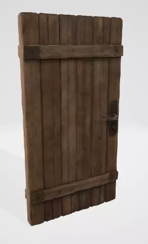 Wooden Door 3D model