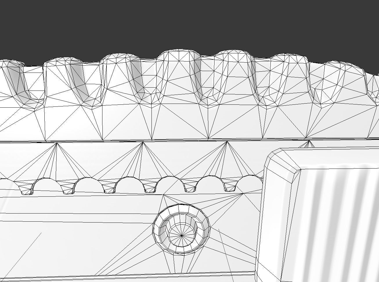 Box Cutter Lowpoly Blue Plastic - Gameready - PBR Textures Low-poly 3D model_14