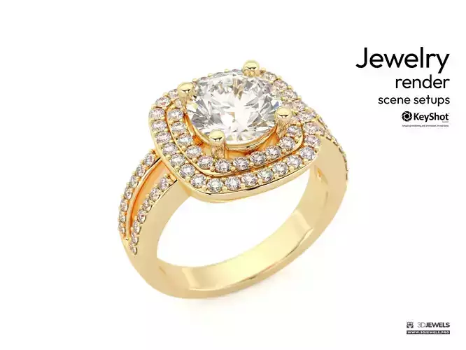 Bright KeyShot Scene Setups for Jewelry Visualization