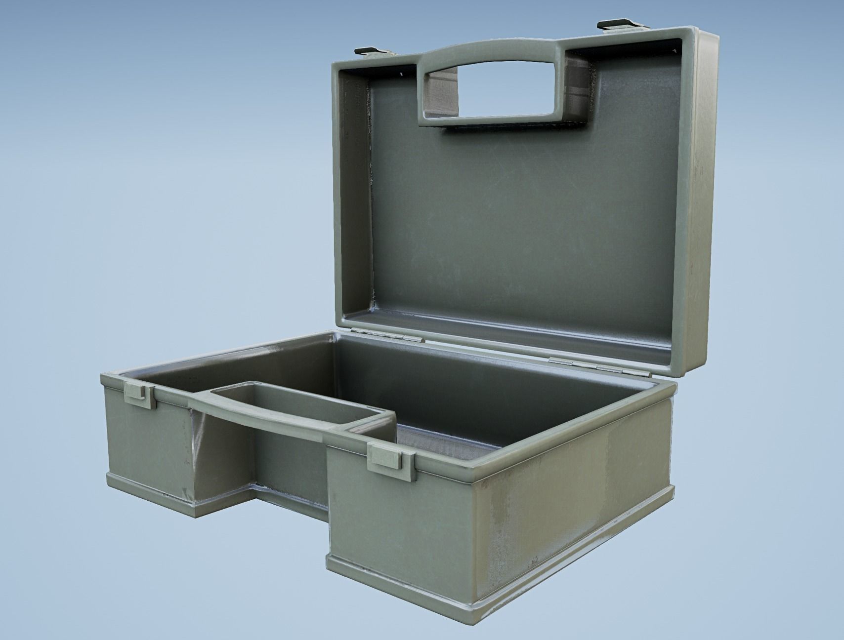 Military First Aid Box Game Ready Low-poly 3D model_1