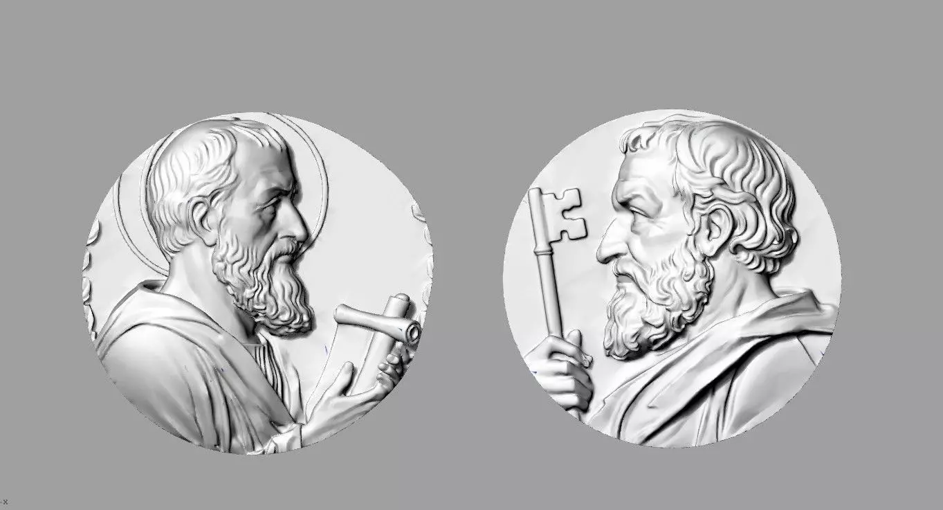 apostles Peter and Paul 3D print model
