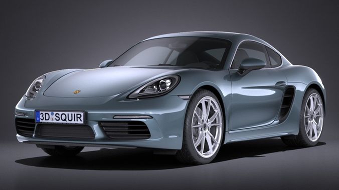 Porsche 718 Cayman 2017 3D model