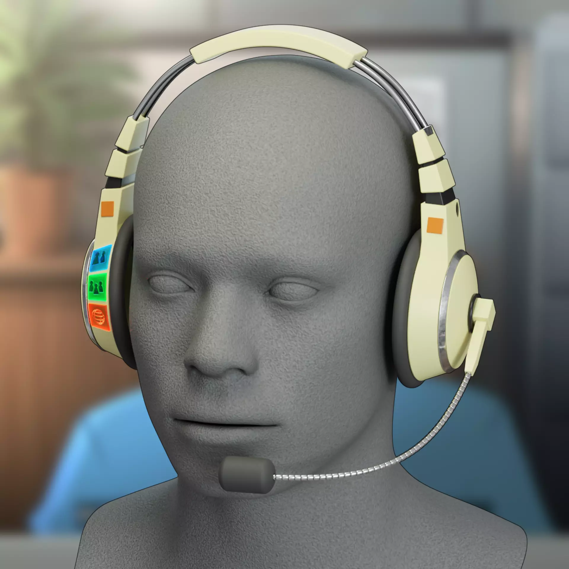 Headset SDN dispatcher - dispatch cosplay props 3D print model