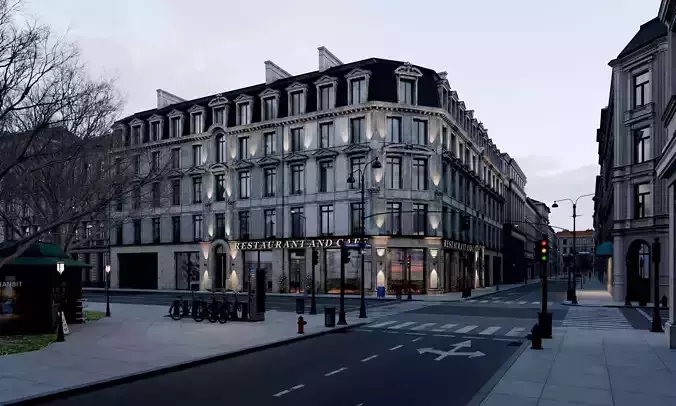 European Street Archviz Asset