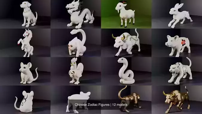 Chinese Zodiac Figures