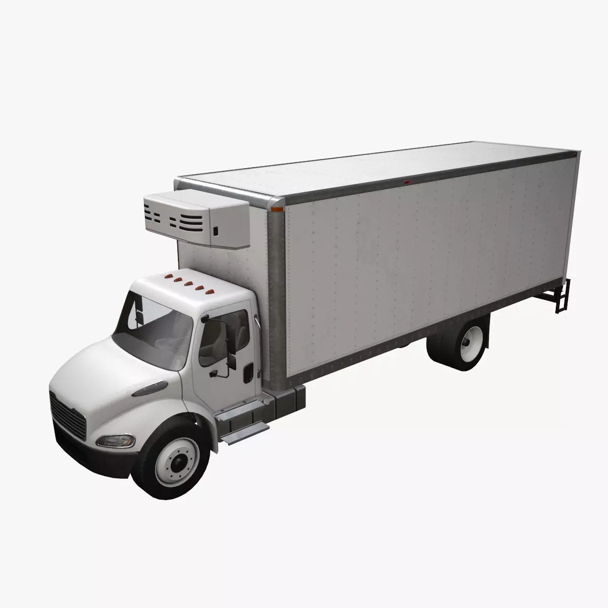 Fridge Truck --329-- Low-poly 3D model