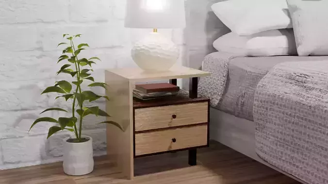 Modern Wood Nightstand