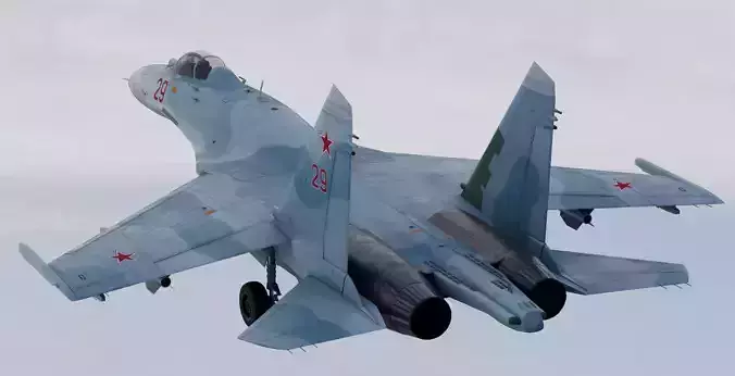 Russian Fighter Jet Sukhoi SU-27 Flanker