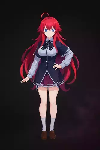 Rias Gremory anime Character High Quality
