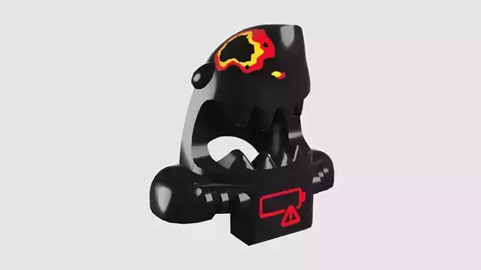 Custom3Dprint Minifigure Accessory - Ninjago Fish Helmets - 003 3D print model
