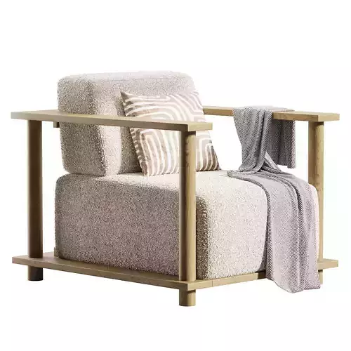 Pinet Teak Outdoor Lounge Chair