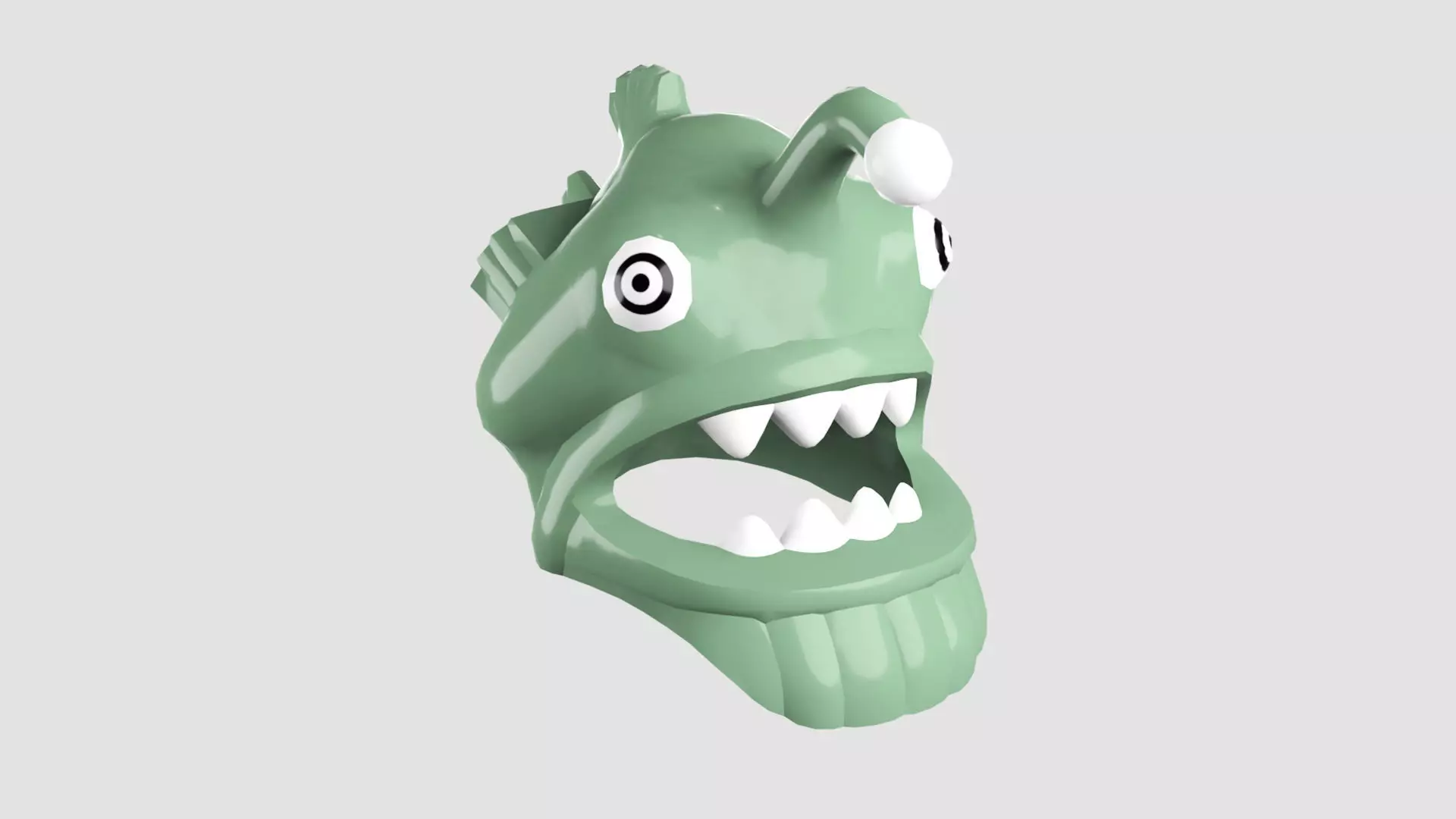 Custom3Dprint Minifigure Accessory - Ninjago Fish Helmets - 005 3D print model