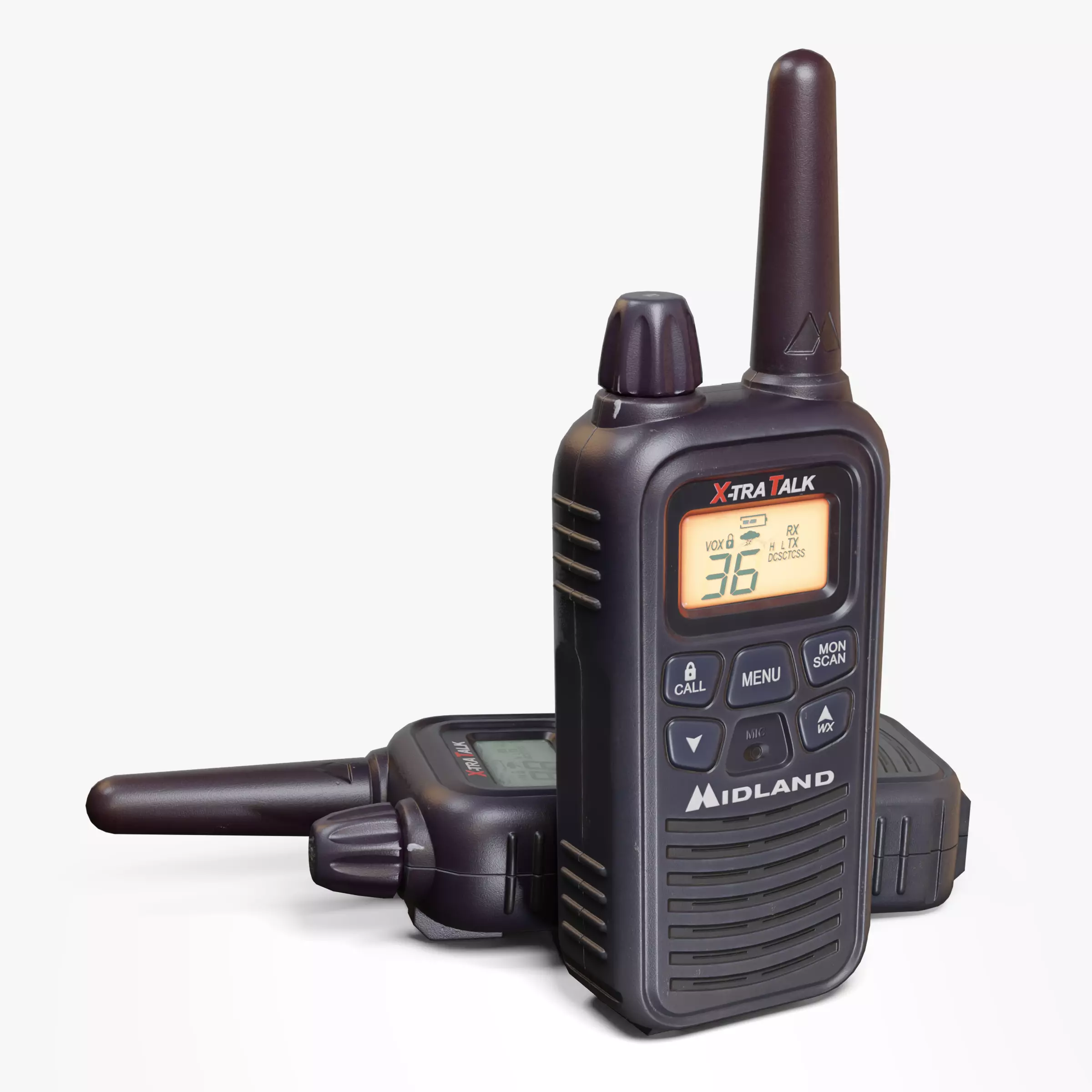 Walkie Talkie Midland X-Tra Talk Low-poly 3D model