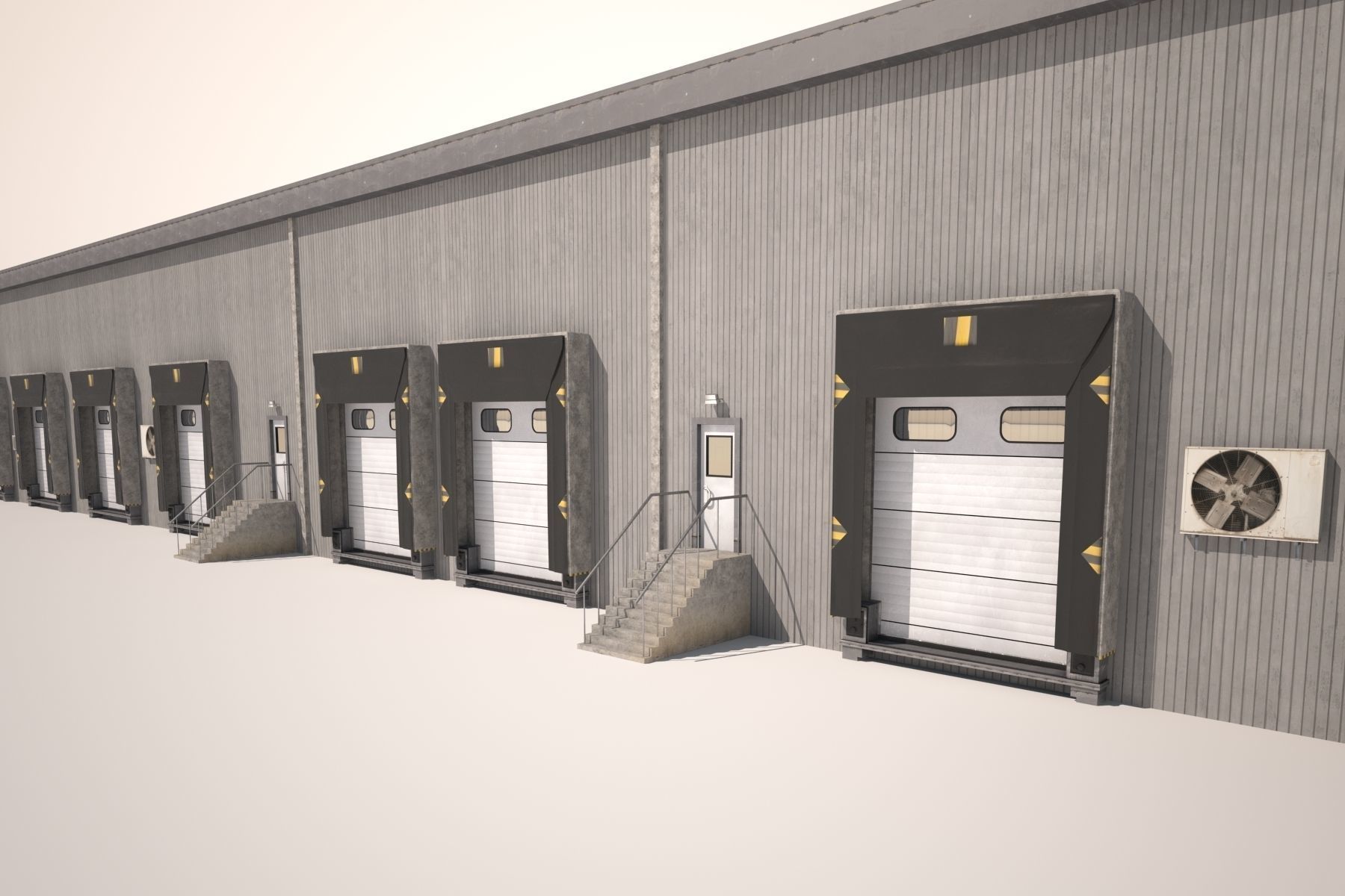 Cargo Building 7 3D model_2