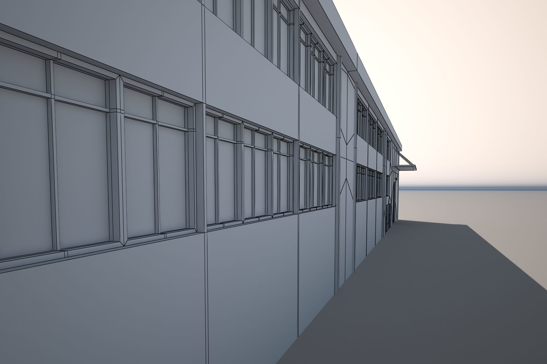 Cargo Building 7 3D model_9