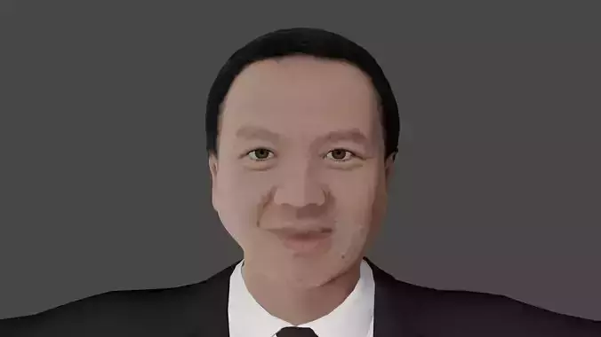 Ahok Realistic Indonesian Public Figure 3D Model