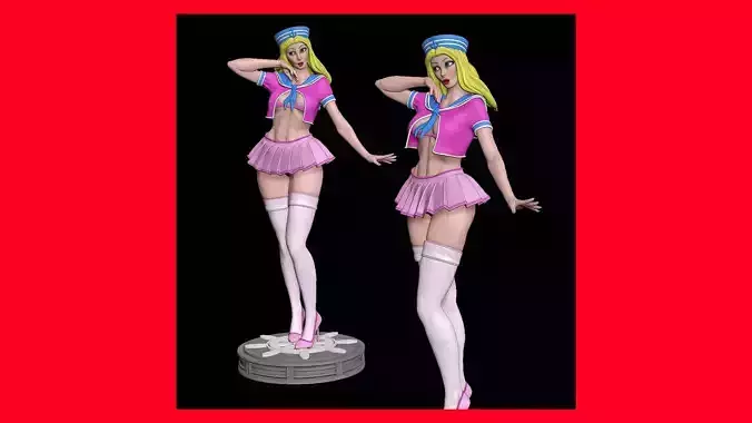 Pin Up Susana 3D print PINUP model  