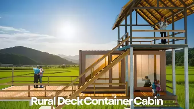 Rural Deck Container Cabin - Modern Vernacular Series